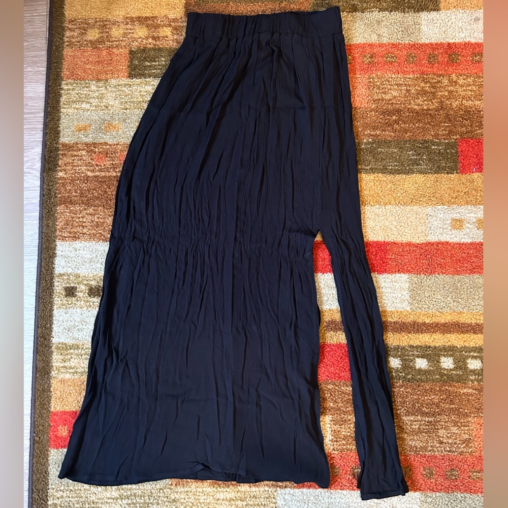 BeBop Black Skirt with Slit Piece, Size S nwt